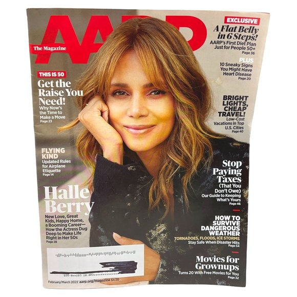 AARP Magazine February March 2022 Halle Berry Get the Raise You Need - Picture 1 of 9